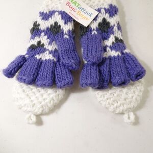 NWt Hat Attack Knit Fingerless Glove Mittens NWT 95
